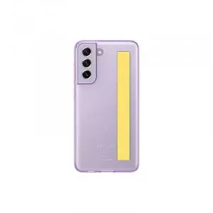 Samsung Husa Clear Strap Cover Galaxy S21 FE 5G Lavender