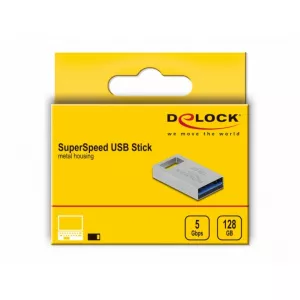 Delock Stick 3.2 Gen 1 cu carcasa metalica 128GB 54072