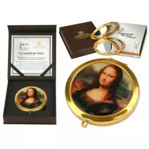 Oglinda de geanta Mona Lisa Leonardo da Vinci
