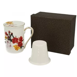 Cana de ceai cu infuzor cutie eleganta