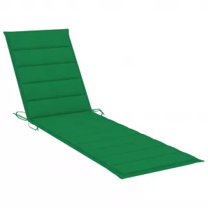 vidaXL Pernă de șezlong, verde, 200 x 50 x 4 cm, material textil