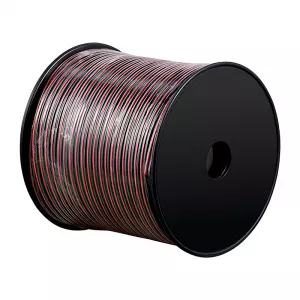 Goobay Cablu difuzor, 2 x 0,75 mm², 100 m, Rosu/Negru
