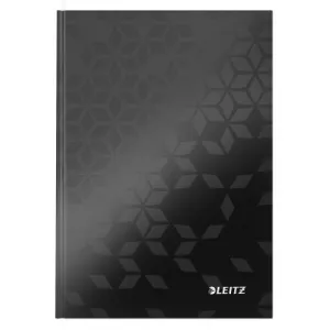 Leitz Caiet de birou WOW, A5, coperta dura, 80 coli, matematica, negru metalizat E46281095