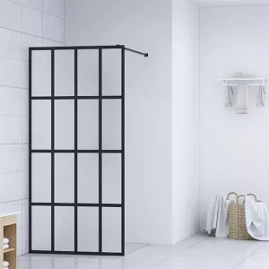 vidaXL Paravan de duș walk-in, 80 x 195 cm, sticlă securizată 145684