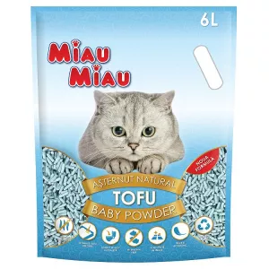Miau-Miau Asternut natural din tofu, Baby Powder, 6l