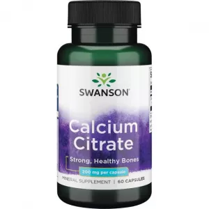 Swanson Calcium Citrate, 200mg - 60 Capsule