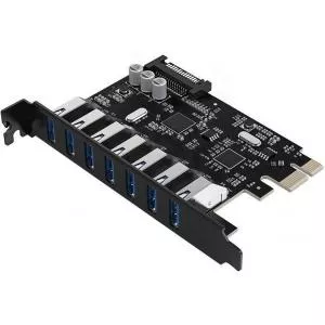 Orico PVU3-7U 1x PCI-E Male - 7x USB 3.0 Female