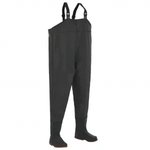 vidaXL Pantaloni de vânătoare cu cizme, verde, mărime 38 133653