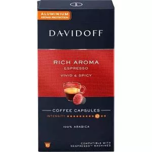 Davidoff Capsule Nespresso Rich Aroma Espresso, 10 buc