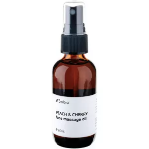 Sabio Ulei de masaj facial cu piersici si cirese, 60ml