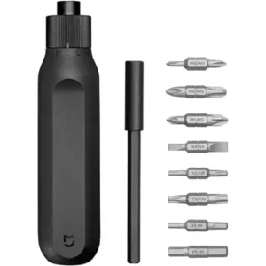 Xiaomi Set surublenite de precizie Wiha, 16-in-1, Otel S2, 8 biti cu cap dublu, Negru