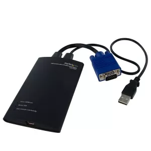 StarTech.com  KVM Console to Laptop USB 2.0 Portable Crash Cart Adapter with File Transfer & Video Capture NOTECONS02