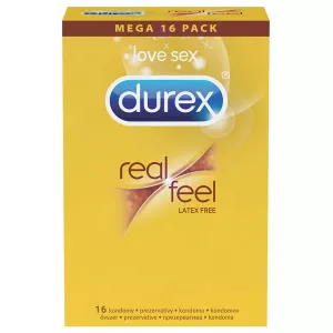 Durex Prezervative Real Feel, 16 bucati
