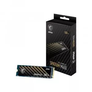 MSI SSD SPATIUM M450 PCIe 4.0 NVMe M.2 500GB PCI Express 4.0 3D NAND