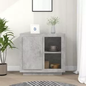 vidaXL Servanta, gri beton, 80x40x75 cm 811830
