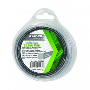 Raider Fir cu profil patrat pentru motocoase 110290, argintiu, latura 2.7mm, 15 m
