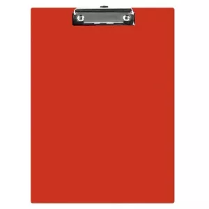 Q-Connect Clipboard simplu A5, plastifiat PVC - rosu
