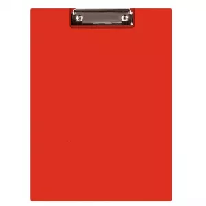 Q-Connect Clipboard dublu A5, plastifiat PVC - rosu