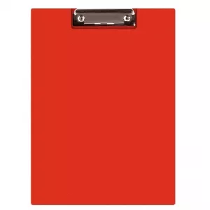 Q-Connect Clipboard dublu A4, plastifiat PVC - rosu