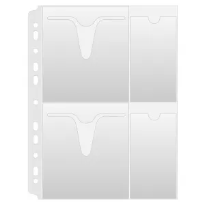 Donau Folie protectie A4, pentru 4 CD/DVD, 160 microni, 25buc/set