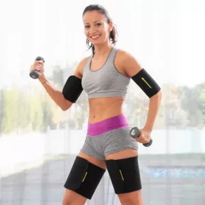InnovaGoods Set 4 benzi sport cu efect saună pentru brațe și picioare