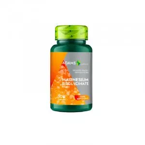 Adams Vision Bisglicinat de Magneziu 800mg 30cps