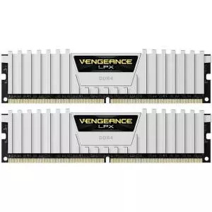 Corsair VENGEANCE® LPX 32GB (2 x 16GB) DDR4 DRAM 3200MHz C16 Memory Kit - White CMK32GX4M2E3200C16W