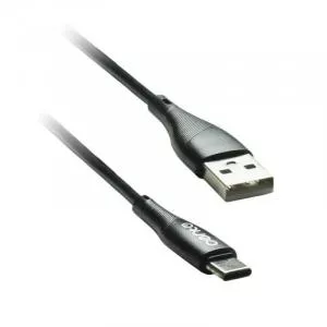 Cento Cablu USB Type C - USB 1m 3A Silicon negru C101