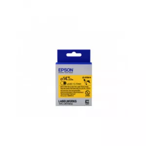 Epson Rolă de etichete tub termoretractil (HST) LK-6YBA14 negru/galben D14mm (2,5 m)