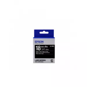 Epson Label Cartridge Vivid LK-5BWV White/Black 18mm (9m)