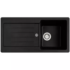 Teka Kea 45B TG 1B 1D, Tegranit, 1 cuva, 86x43.5 cm, Negru, 88968