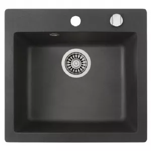 Teka CLIVO 50 S, Tequartz, 1 cuva, 45.5x49 cm, Negru, 40148010