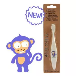 Jack&Jill Periuta de dinti fara plastic pentru copii Monkey