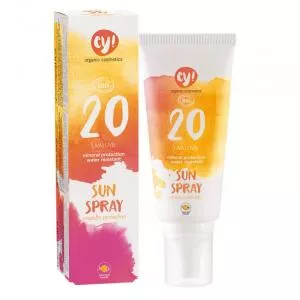 Eco Cosmetics Spray bio protectie solara SPF 20, ey!, 100ml