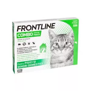 Merial Frontline Combo Pisica Cat - 3 PIPETE