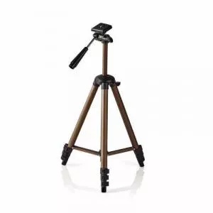 Nedis Trepied extensibil, 130 cm, functie rotire/inclinare, maxim 2 kg, Negru/Maro