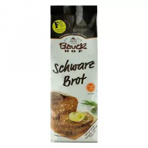 Bauck Hof Mix de faina fara gluten pentru paine neagra, bio, 500 g