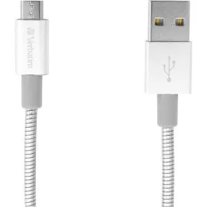 Verbatim Micro USB Sync & Charge Cable 100cm Silver 48862