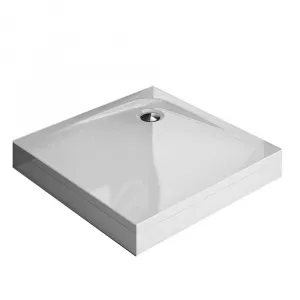 KolpaSan Cadita pentru dus Evelin Q cu masca si picioare incluse 90x90 cm