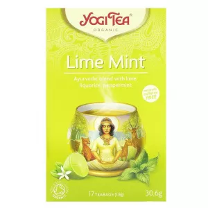 Yogitea Lime Mint, ceai ayurvedic cu lamaie si menta, bio, 30,6 g