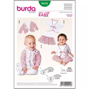 Burda Style 9410 Tipar fustita/bluza copii Burda