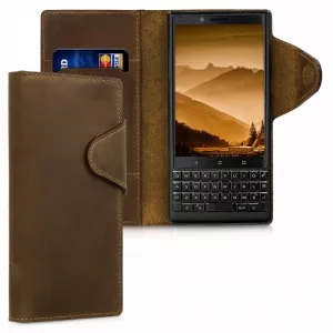 kalibri Blackberry Key2, Piele naturala, Maro, 45440.05