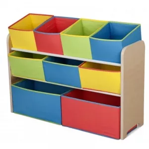 Delta Organizator jucarii cu cadru din lemn Deluxe