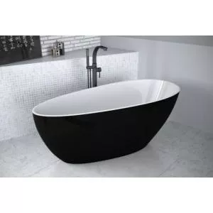 Besco Cada freestanding Goya compozit 170x72 cm, alb-negru