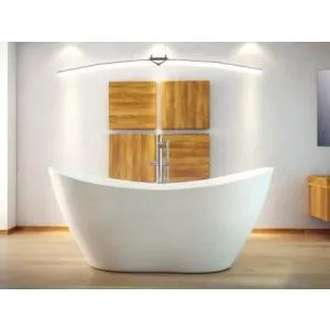 Besco Cada freestanding Viya compozit 170x72 cm, alb
