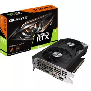 Gigabyte Placa video nVidia GeForce RTX 3060 WindForce OC 12GB, GDDR6, 192bit N3060WF2OC-12GD