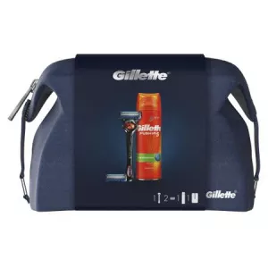 Gillette Set cadou Fusion5 Proglide: Aparat de ras cu 1 rezerva + Gel de ras, 200 ml