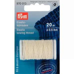 Prym Bobina ata elastica de cusut, gri deschis, 0,5 mm