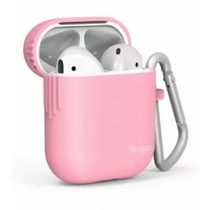 Ringke Husa de protectie pentru casti Apple Airpods 2019 (Roz)