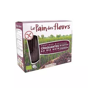 Le Pain des fleurs Tartine Crocante Bio cu Orez Negru Fara Gluten 150gr